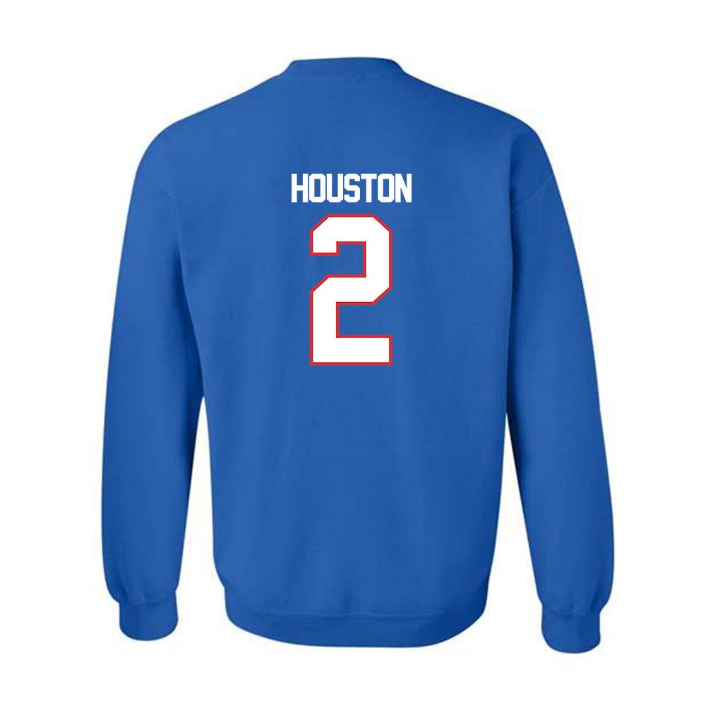 LA Tech - NCAA Baseball : Nathan Houston - Replica Shersey Crewneck Sweatshirt-1