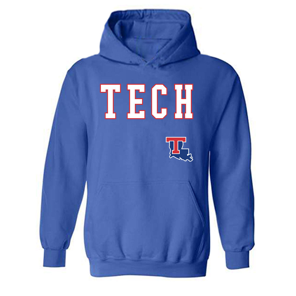 LA Tech - NCAA Baseball : Nathan Houston - Replica Shersey Hooded Sweatshirt-0