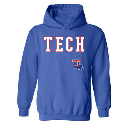 LA Tech - NCAA Baseball : Nathan Houston - Replica Shersey Hooded Sweatshirt-0