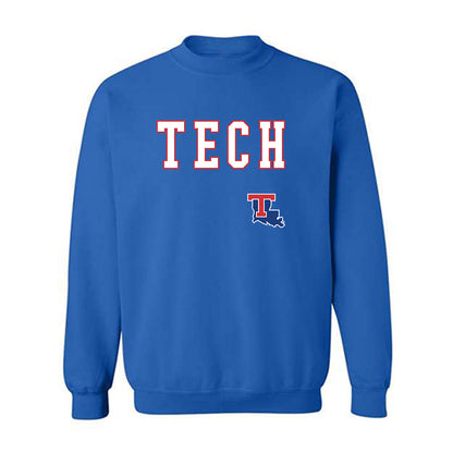 LA Tech - NCAA Baseball : Luke Nichols - Replica Shersey Crewneck Sweatshirt-0