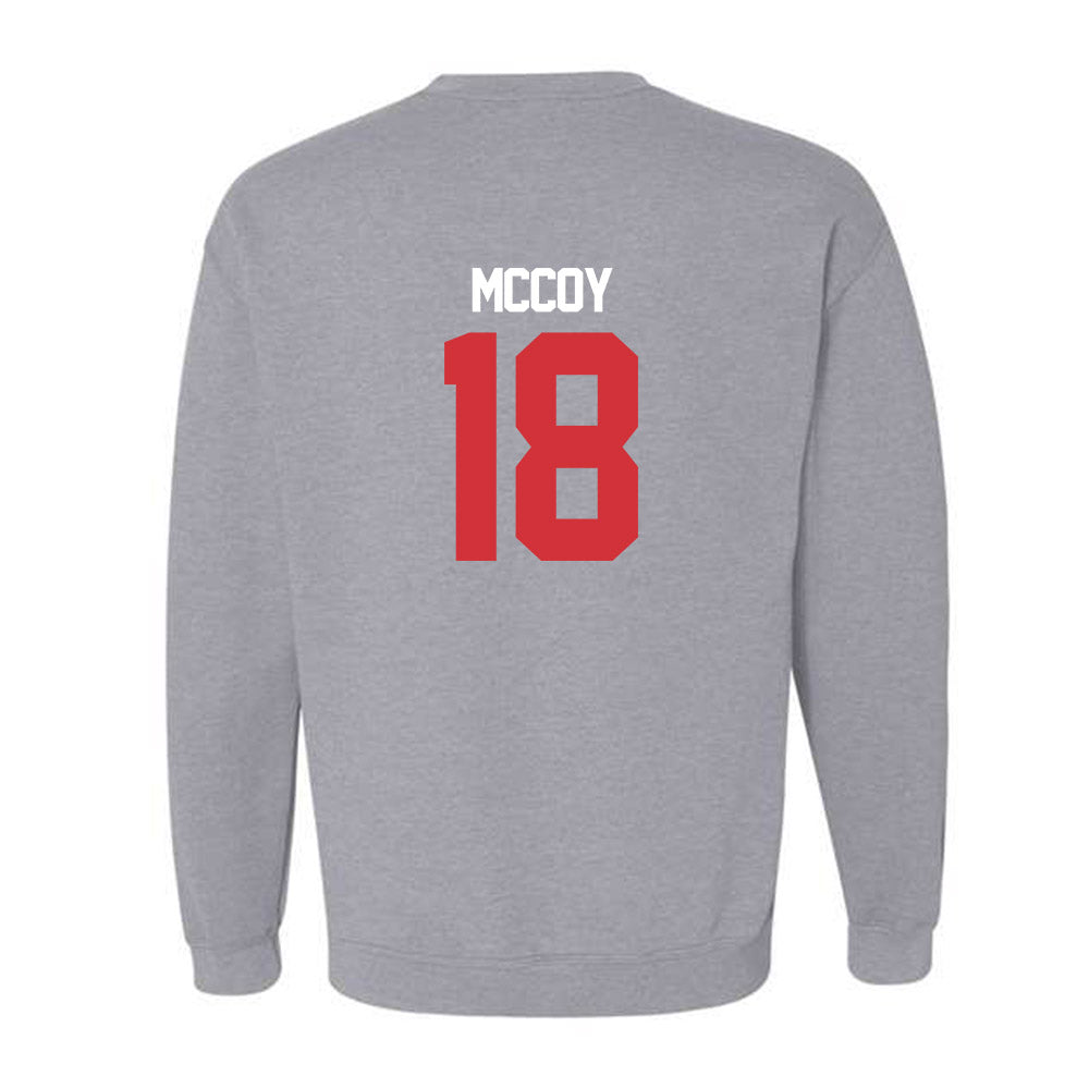 LA Tech - NCAA Baseball : Casey McCoy - Replica Shersey Crewneck Sweatshirt-1