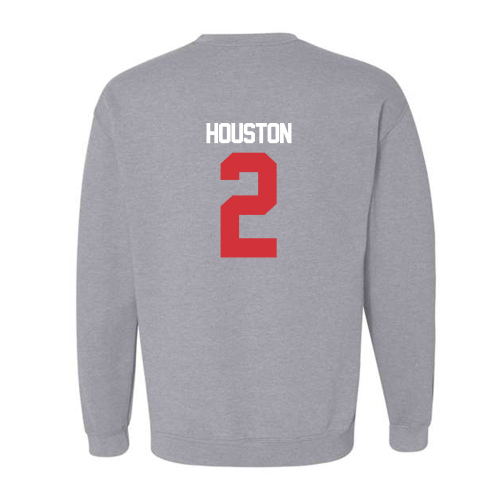 LA Tech - NCAA Baseball : Nathan Houston - Replica Shersey Crewneck Sweatshirt-1