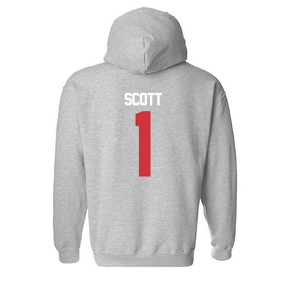 LA Tech - NCAA Baseball : Wesley Scott - Replica Shersey Hooded Sweatshirt-1