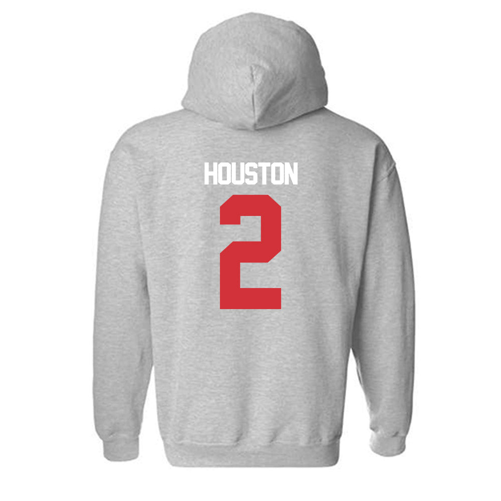 LA Tech - NCAA Baseball : Nathan Houston - Replica Shersey Hooded Sweatshirt-1