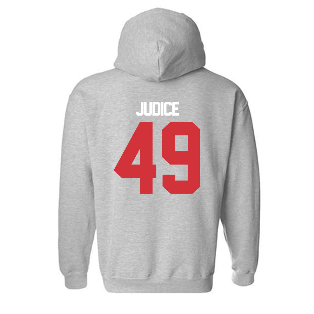 LA Tech - NCAA Baseball : Ethan Judice - Replica Shersey Hooded Sweatshirt-1