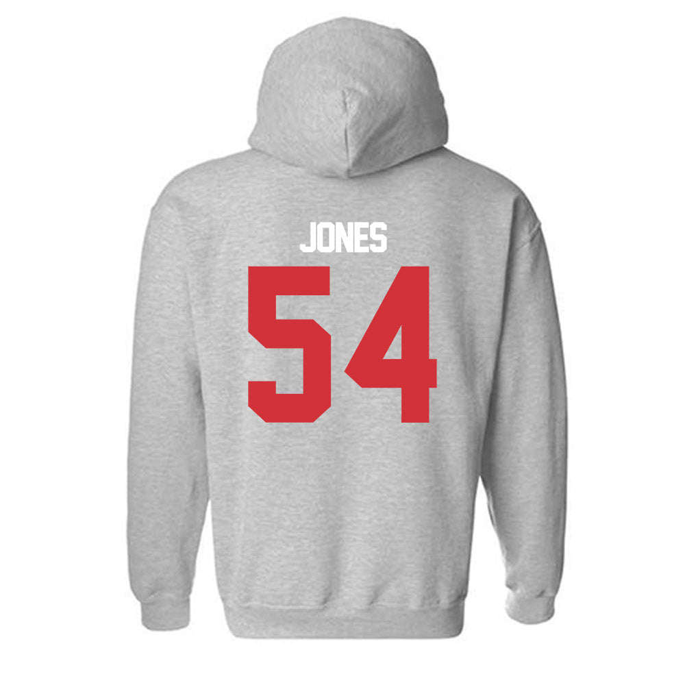 LA Tech - NCAA Baseball : Jackson Jones - Replica Shersey Hooded Sweatshirt-1