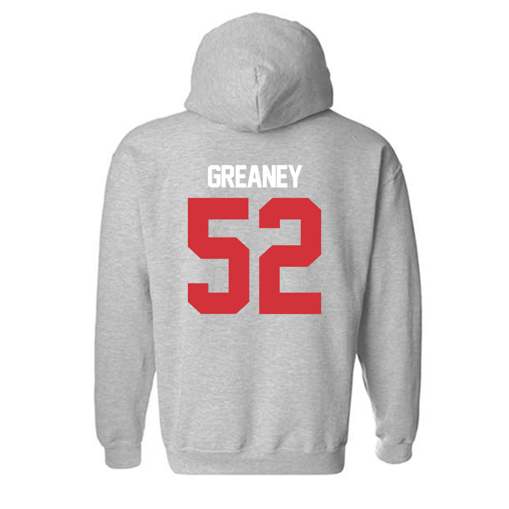 LA Tech - NCAA Baseball : Nick Greaney - Replica Shersey Hooded Sweatshirt-1
