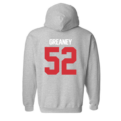 LA Tech - NCAA Baseball : Nick Greaney - Replica Shersey Hooded Sweatshirt-1