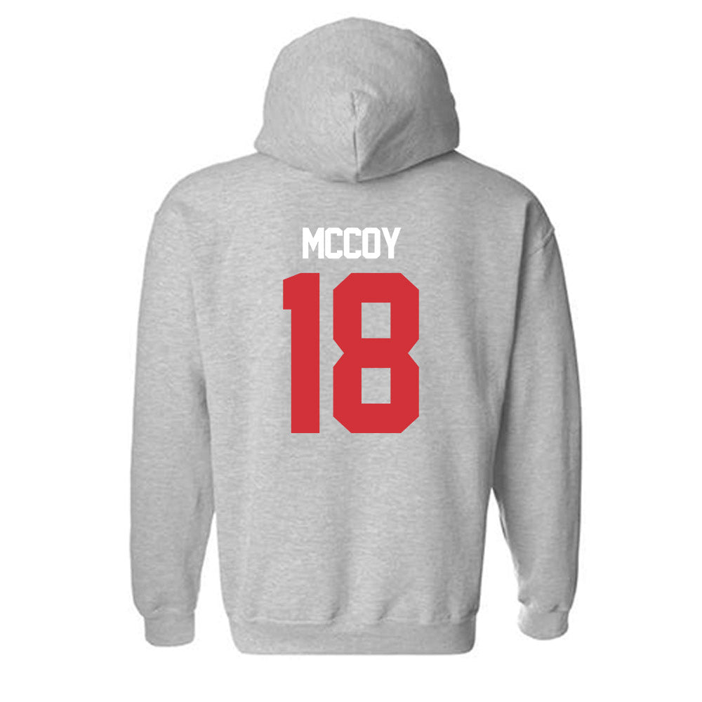 LA Tech - NCAA Baseball : Casey McCoy - Replica Shersey Hooded Sweatshirt-1