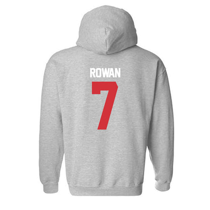 LA Tech - NCAA Baseball : Hudson Rowan - Replica Shersey Hooded Sweatshirt-1