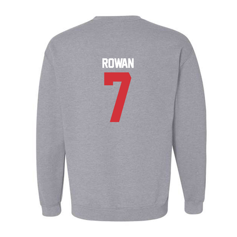 LA Tech - NCAA Baseball : Hudson Rowan - Replica Shersey Crewneck Sweatshirt-1