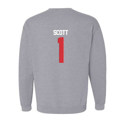 LA Tech - NCAA Baseball : Wesley Scott - Replica Shersey Crewneck Sweatshirt-1