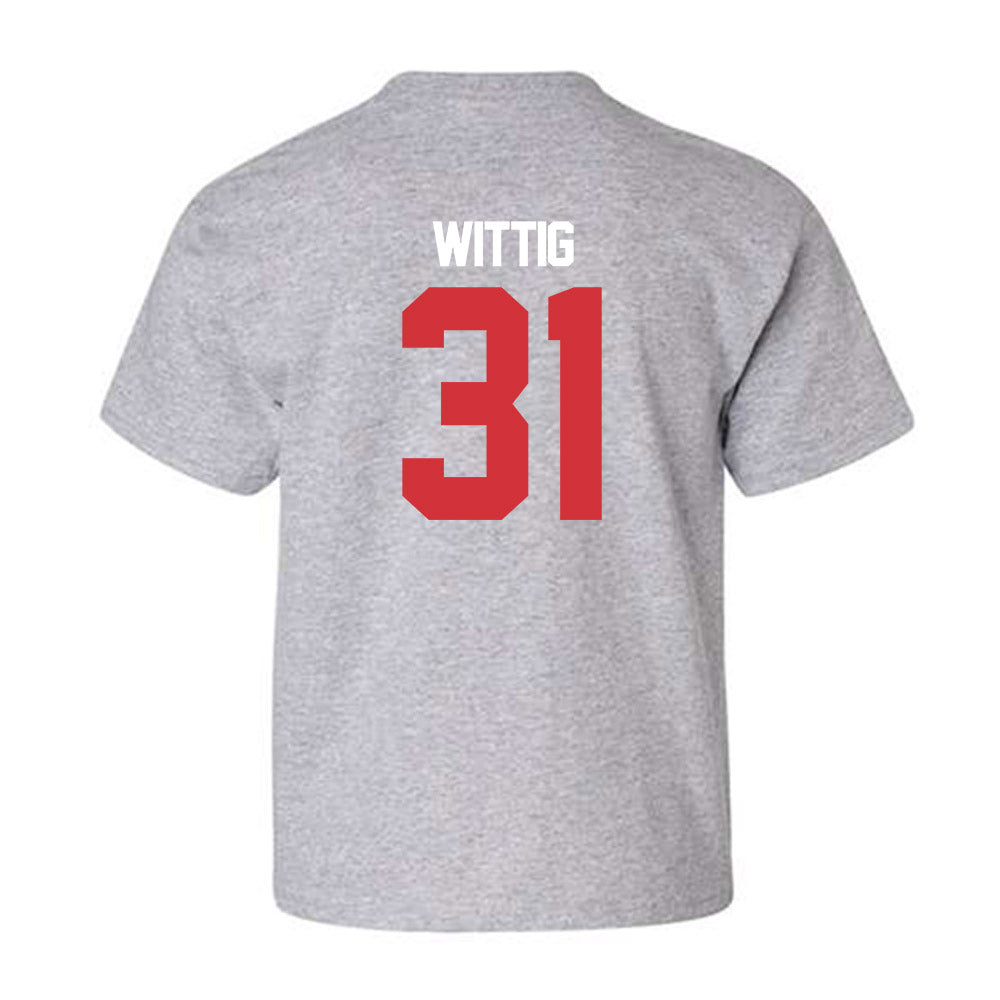 LA Tech - NCAA Baseball : Joey Wittig - Replica Shersey Youth T-Shirt-1