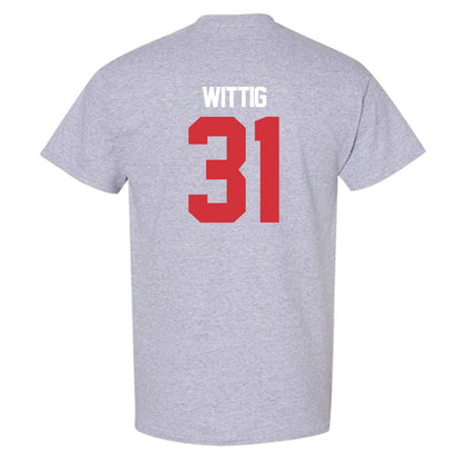 LA Tech - NCAA Baseball : Joey Wittig - Replica Shersey T-Shirt-1