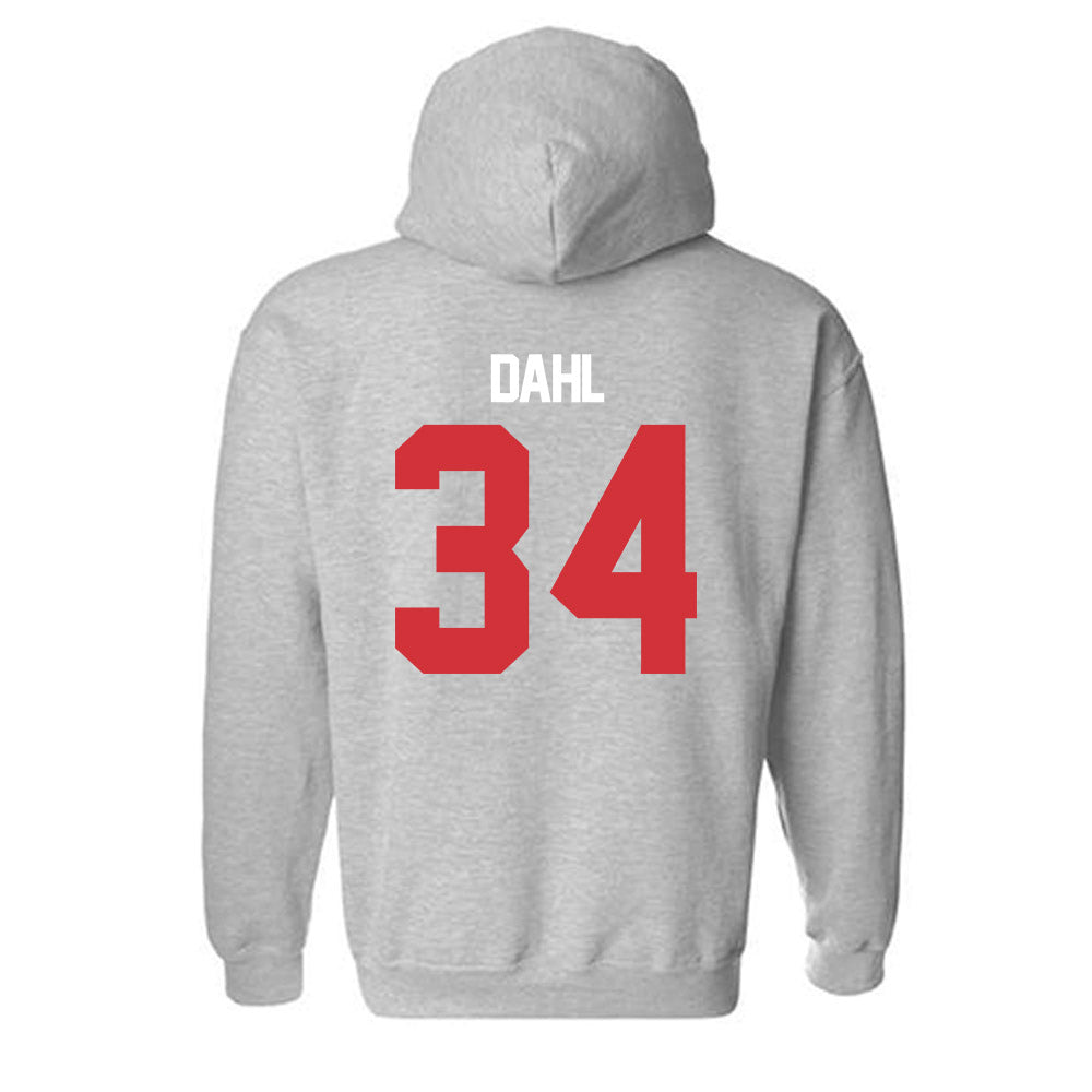 LA Tech - NCAA Baseball : Declan Dahl - Replica Shersey Hooded Sweatshirt-1