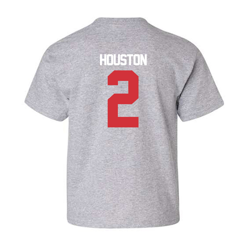 LA Tech - NCAA Baseball : Nathan Houston - Replica Shersey Youth T-Shirt-1