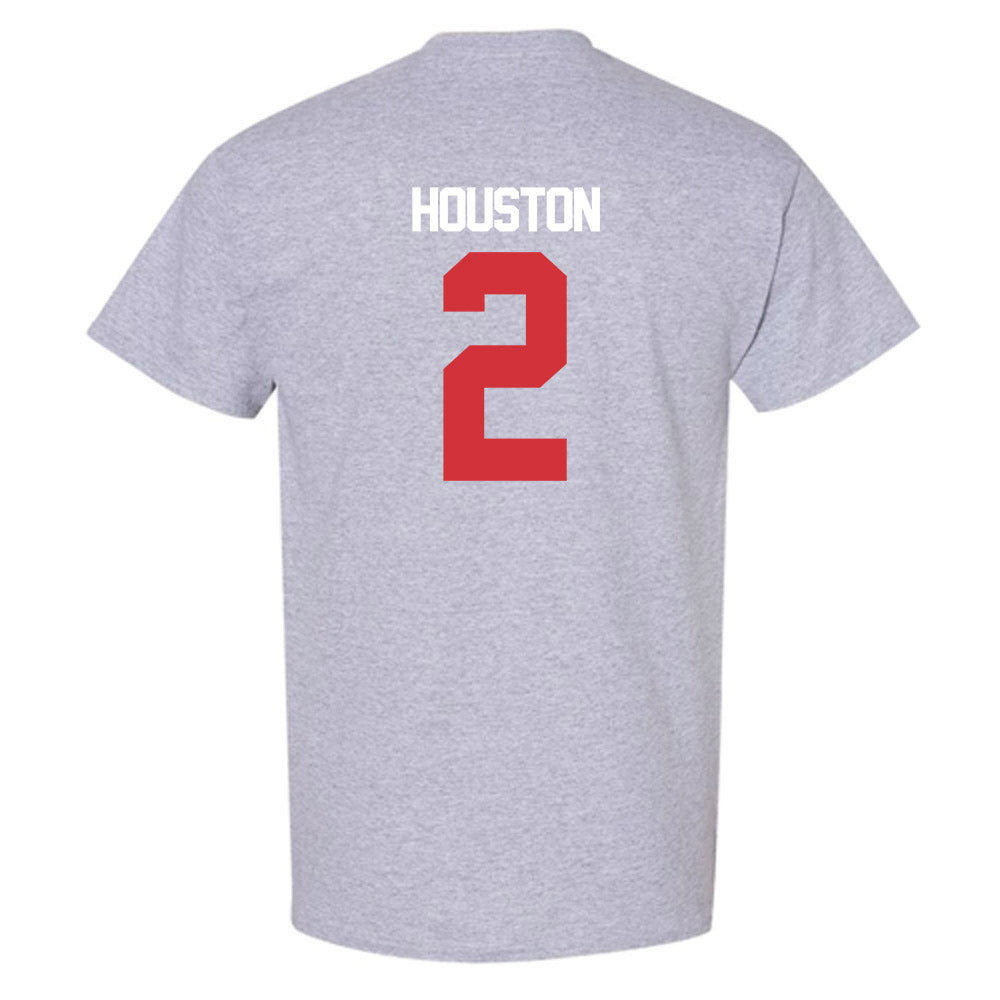 LA Tech - NCAA Baseball : Nathan Houston - Replica Shersey T-Shirt-1