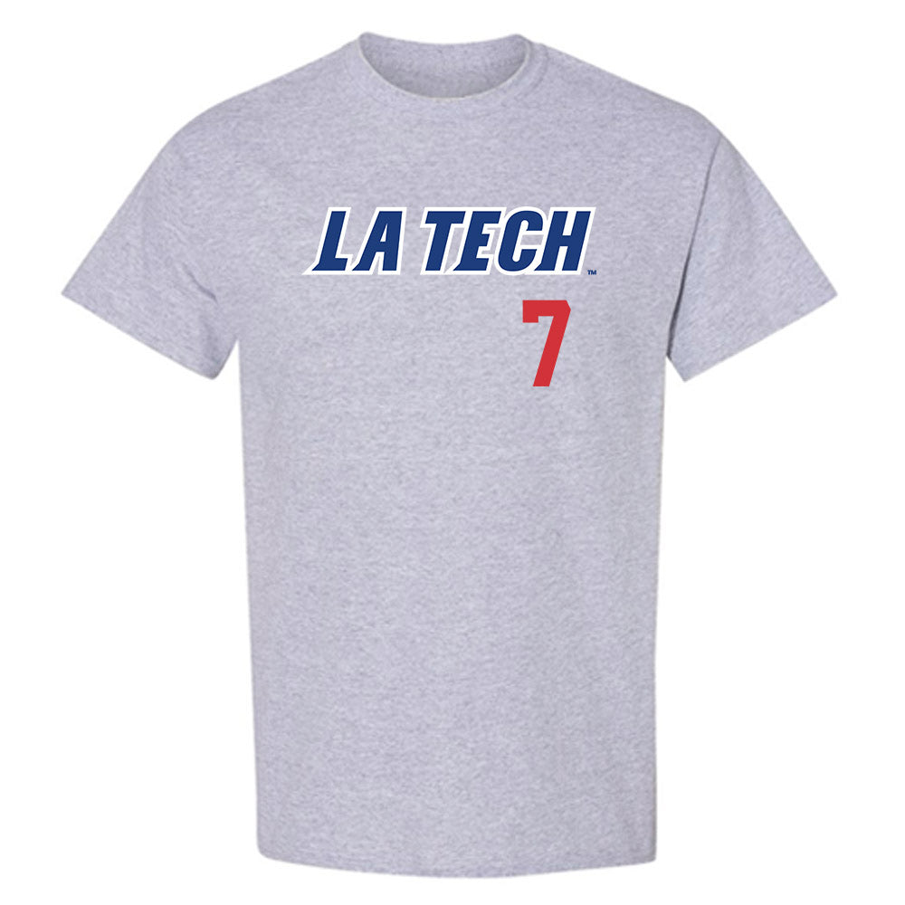 LA Tech - NCAA Baseball : Hudson Rowan - Replica Shersey T-Shirt-0