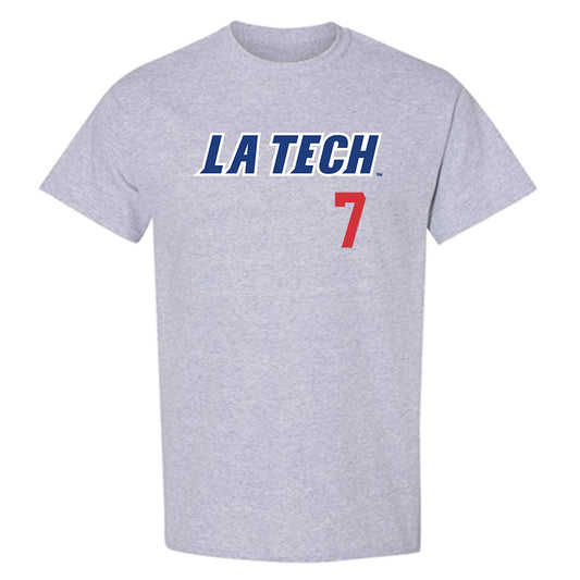 LA Tech - NCAA Baseball : Hudson Rowan - Replica Shersey T-Shirt-0