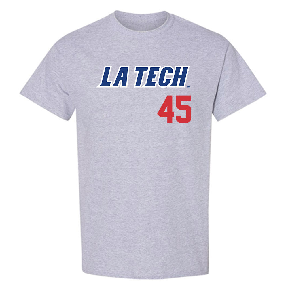 LA Tech - NCAA Baseball : Easton Sanders - Replica Shersey T-Shirt-0