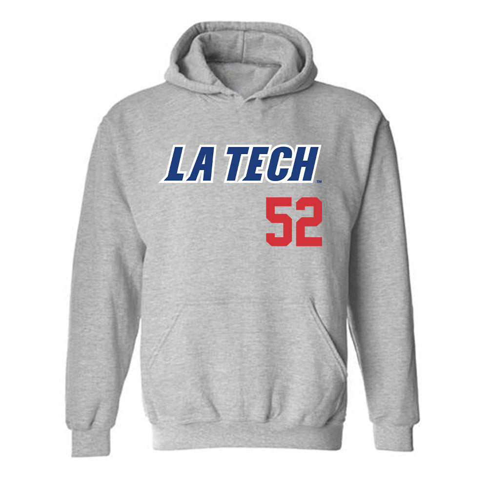 LA Tech - NCAA Baseball : Nick Greaney - Replica Shersey Hooded Sweatshirt-0