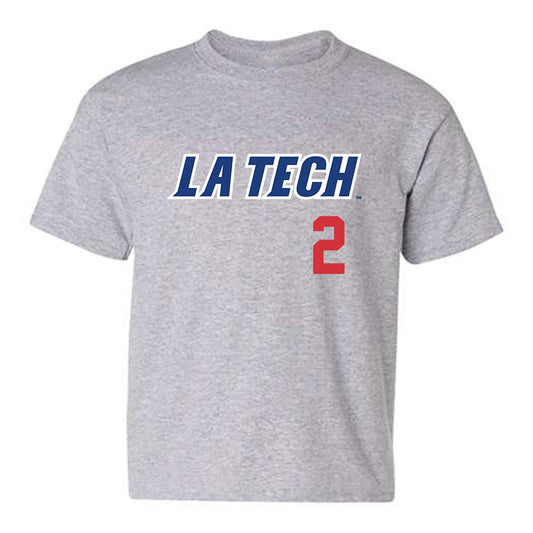 LA Tech - NCAA Baseball : Nathan Houston - Replica Shersey Youth T-Shirt-0