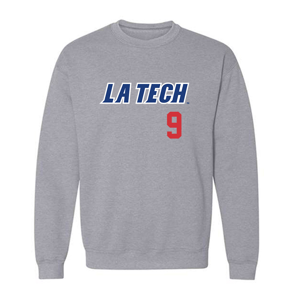 LA Tech - NCAA Baseball : Colton Coates - Replica Shersey Crewneck Sweatshirt-0