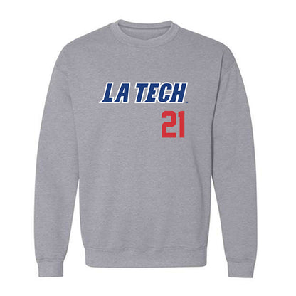 LA Tech - NCAA Baseball : Hudson Hartgrove - Replica Shersey Crewneck Sweatshirt-0
