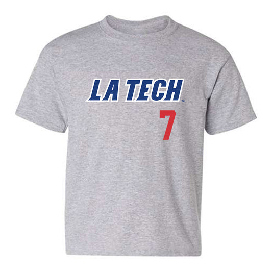 LA Tech - NCAA Baseball : Hudson Rowan - Replica Shersey Youth T-Shirt-0
