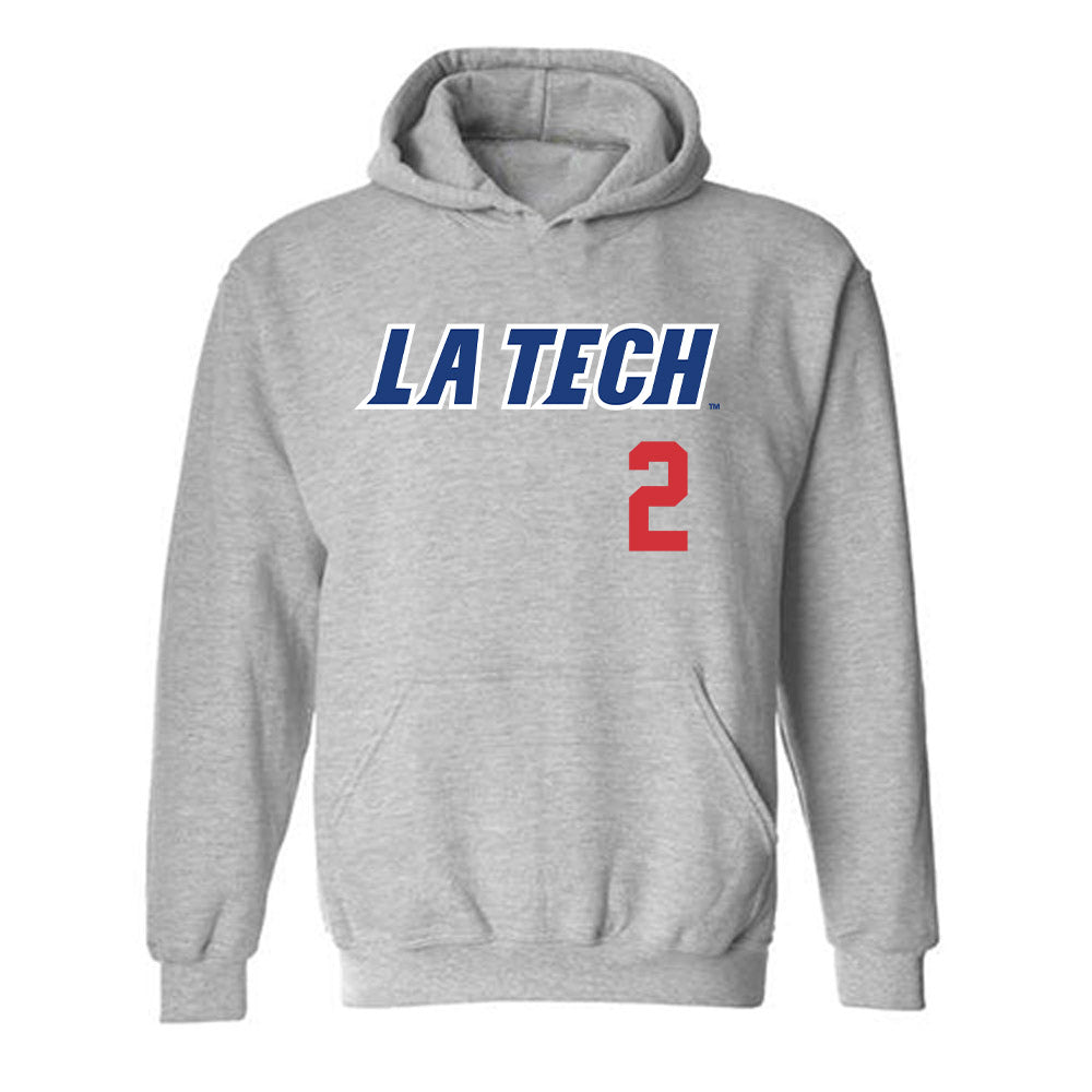 LA Tech - NCAA Baseball : Nathan Houston - Replica Shersey Hooded Sweatshirt-0