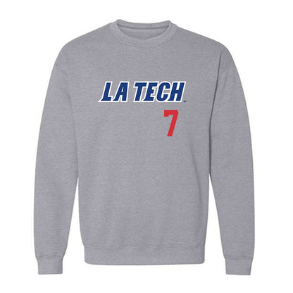 LA Tech - NCAA Baseball : Hudson Rowan - Replica Shersey Crewneck Sweatshirt-0