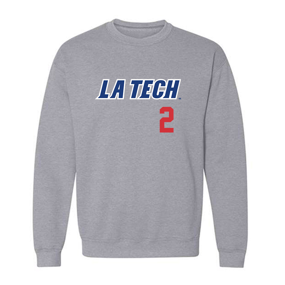 LA Tech - NCAA Baseball : Nathan Houston - Replica Shersey Crewneck Sweatshirt-0