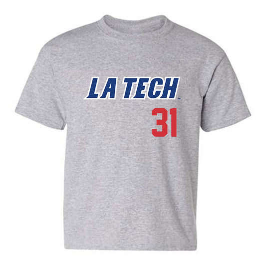 LA Tech - NCAA Baseball : Joey Wittig - Replica Shersey Youth T-Shirt-0