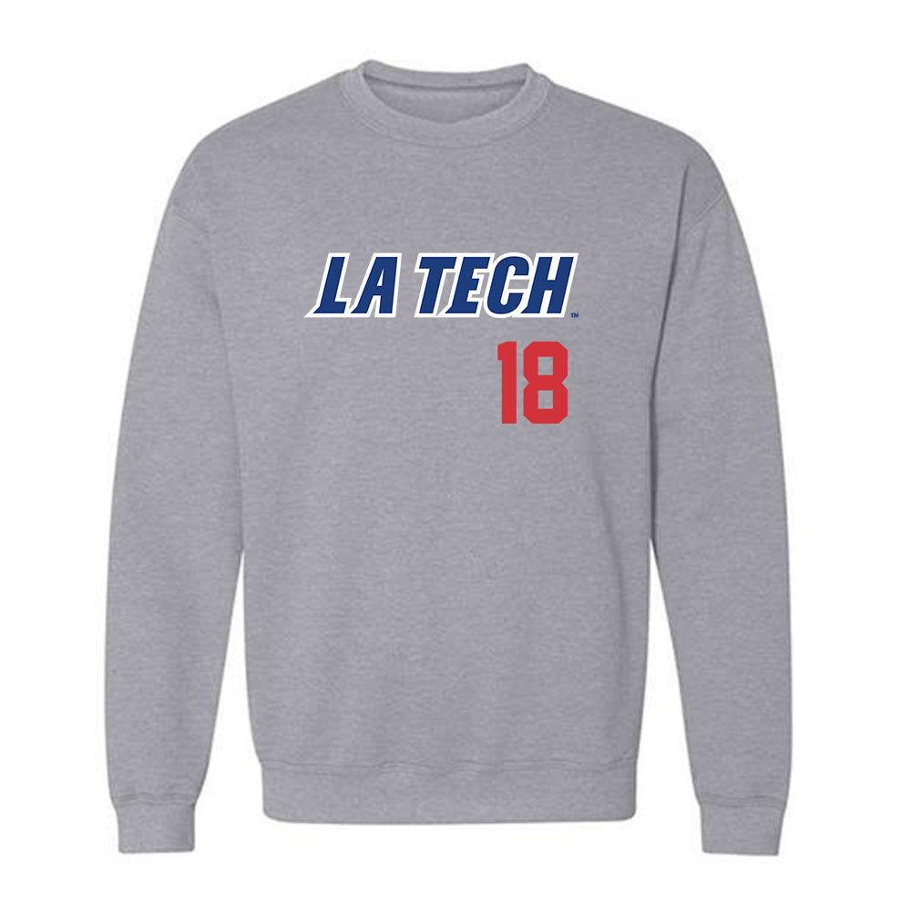 LA Tech - NCAA Baseball : Casey McCoy - Replica Shersey Crewneck Sweatshirt-0
