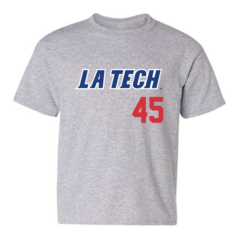 LA Tech - NCAA Baseball : Easton Sanders - Replica Shersey Youth T-Shirt-0