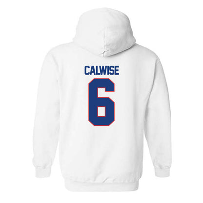 LA Tech - NCAA Football : Marcus Calwise - Generic Shersey Hooded Sweatshirt-1