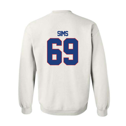 LA Tech - NCAA Football : Trent Sims - Generic Shersey Crewneck Sweatshirt-1