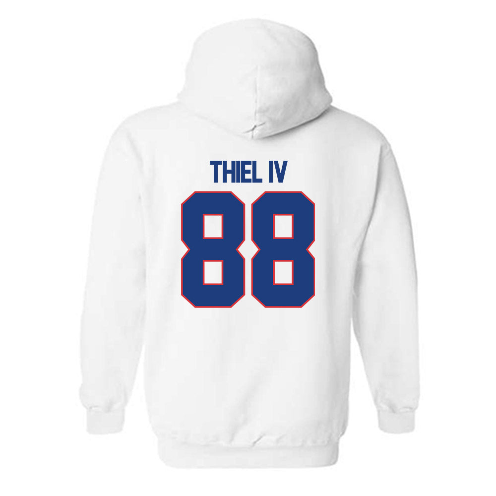 LA Tech - NCAA Football : Johnnie Thiel IV - Generic Shersey Hooded Sweatshirt-1