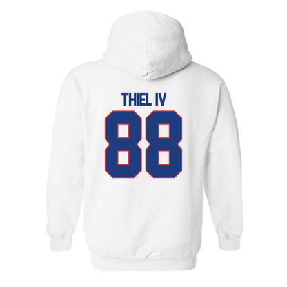 LA Tech - NCAA Football : Johnnie Thiel IV - Generic Shersey Hooded Sweatshirt-1