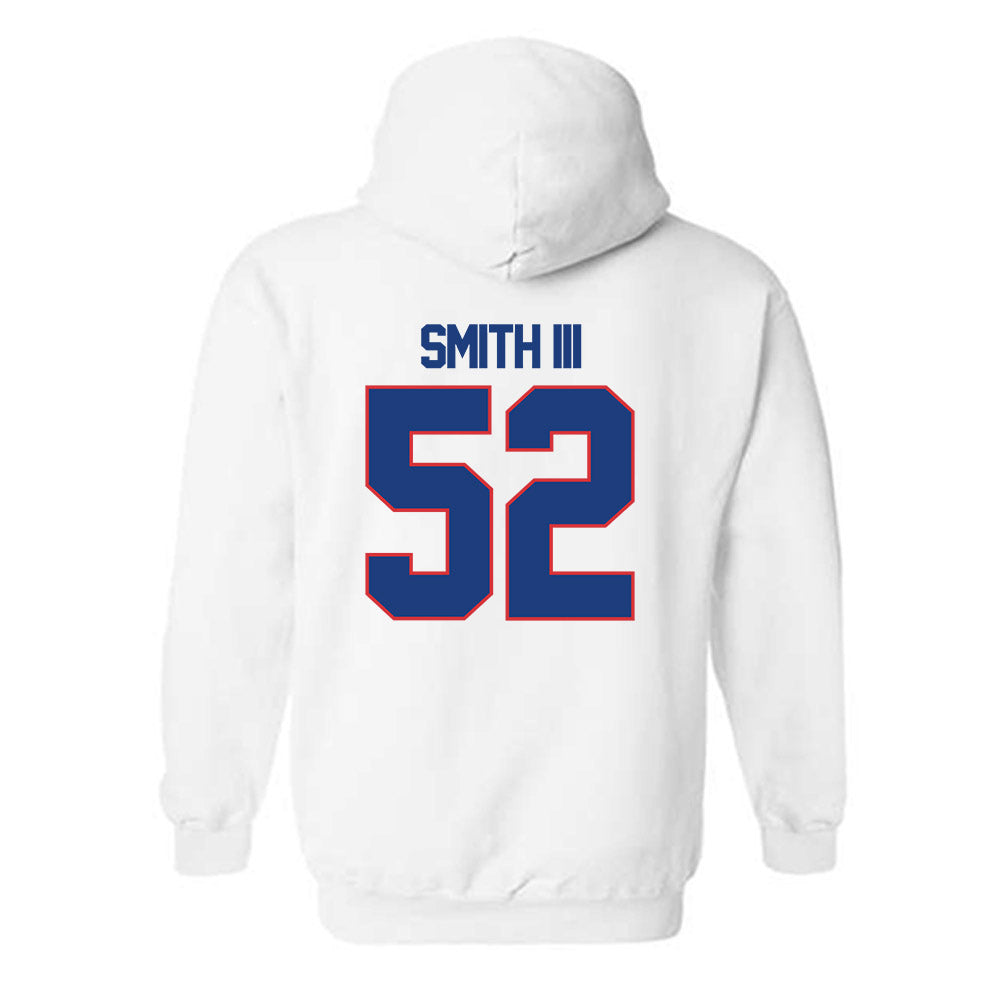 LA Tech - NCAA Football : Troy Smith III - Generic Shersey Hooded Sweatshirt-1