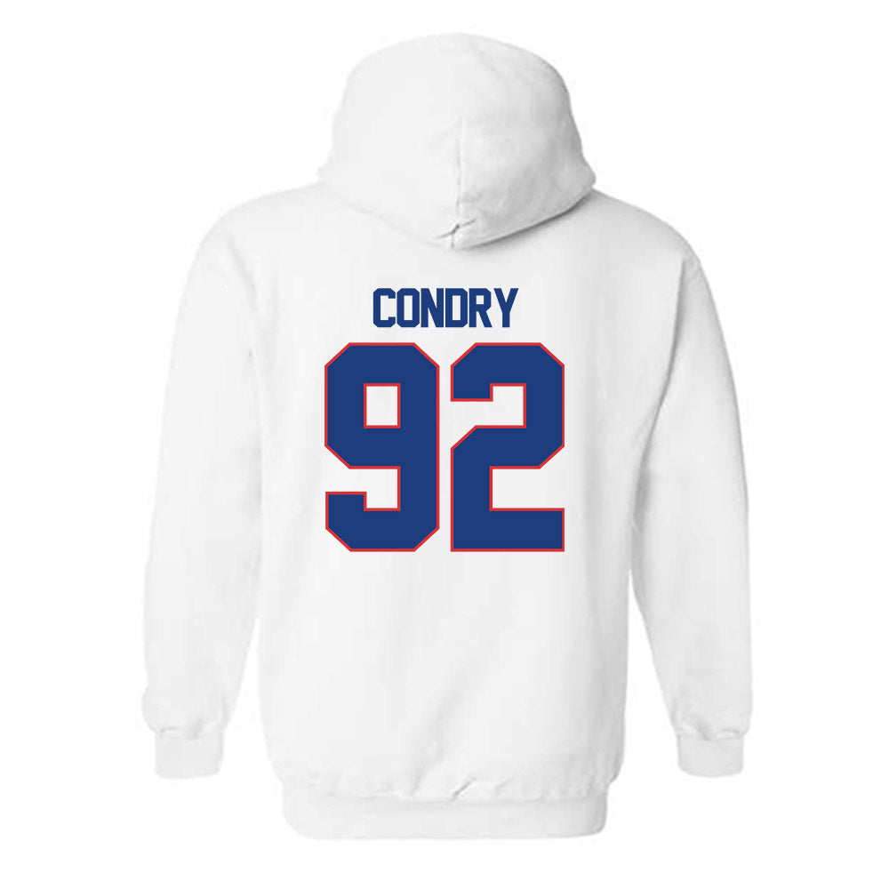 LA Tech - NCAA Football : Lane Condry - Generic Shersey Hooded Sweatshirt-1