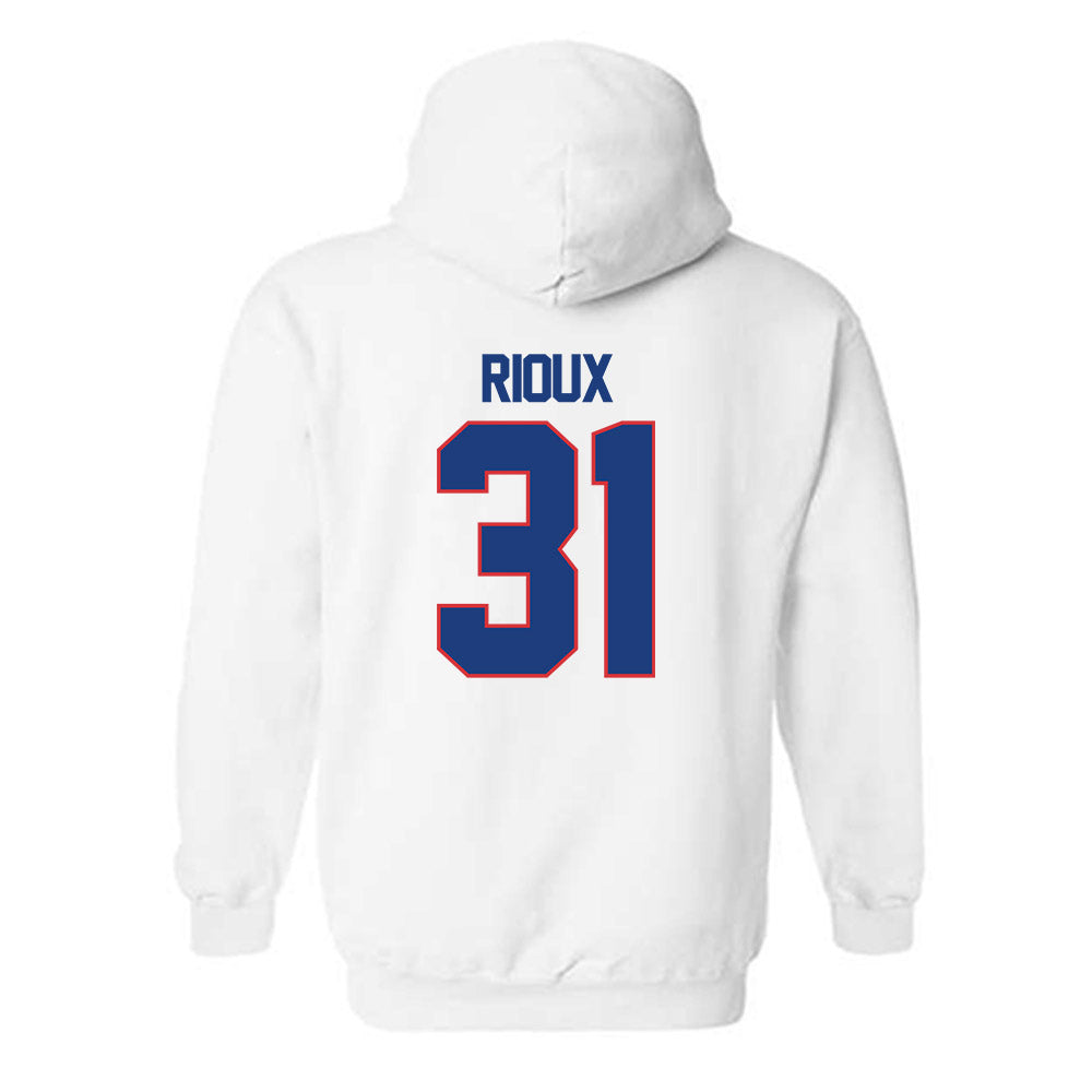 LA Tech - NCAA Football : Hunter Rioux - Generic Shersey Hooded Sweatshirt-1