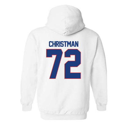LA Tech - NCAA Football : Hayden Christman - Generic Shersey Hooded Sweatshirt-1