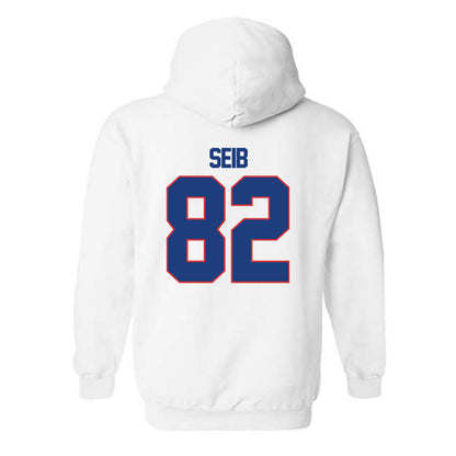 LA Tech - NCAA Football : Luke Seib - Generic Shersey Hooded Sweatshirt-1