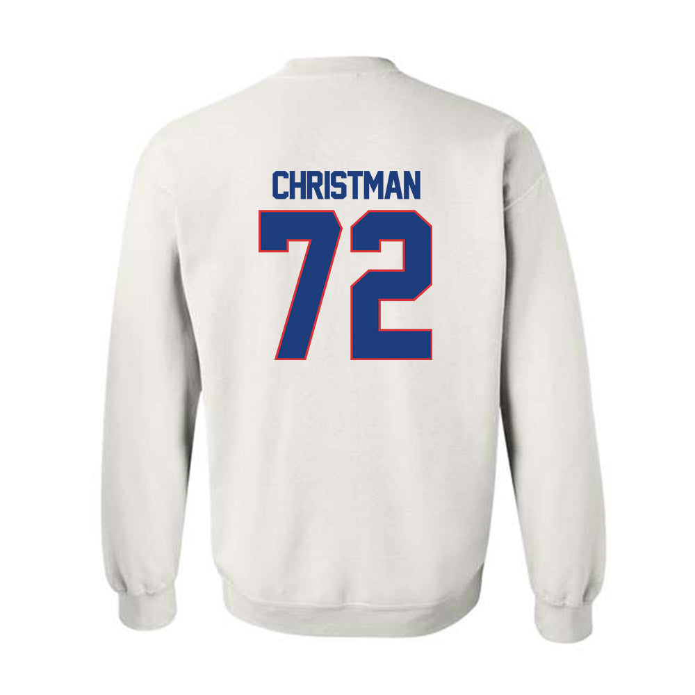 LA Tech - NCAA Football : Hayden Christman - Generic Shersey Crewneck Sweatshirt-1