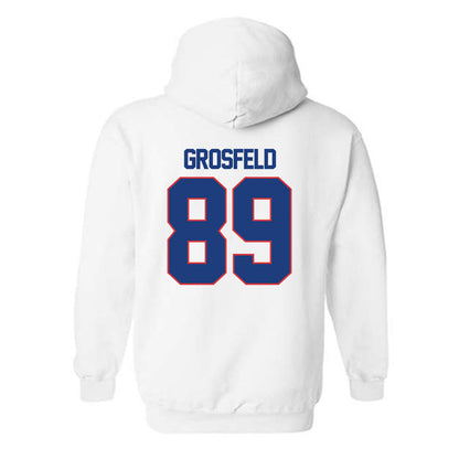 LA Tech - NCAA Football : Chase Grosfeld - Generic Shersey Hooded Sweatshirt-1