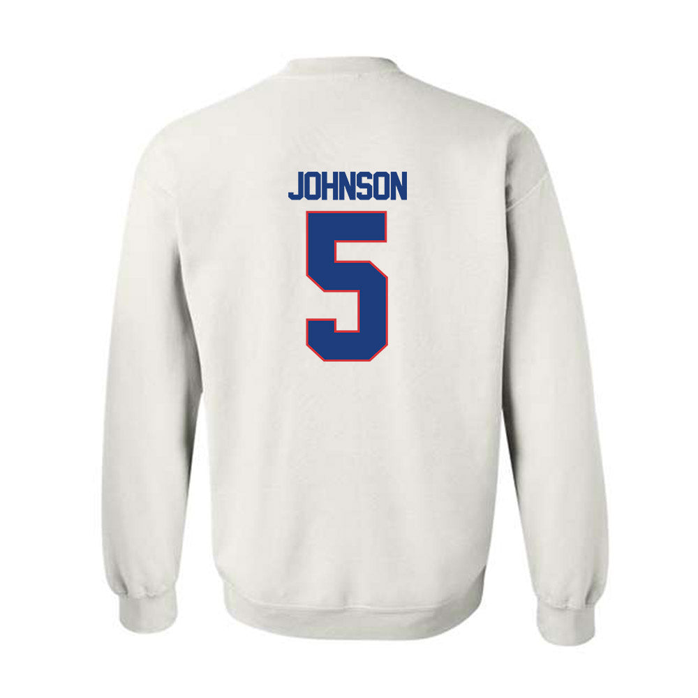 LA Tech - NCAA Football : Benji Johnson - Generic Shersey Crewneck Sweatshirt-1