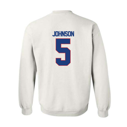 LA Tech - NCAA Football : Benji Johnson - Generic Shersey Crewneck Sweatshirt-1