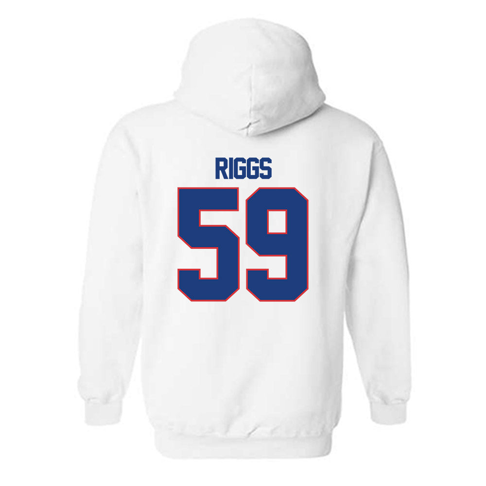 LA Tech - NCAA Football : Jake Riggs - Generic Shersey Hooded Sweatshirt-1