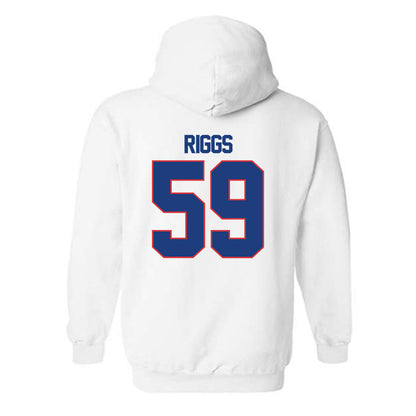LA Tech - NCAA Football : Jake Riggs - Generic Shersey Hooded Sweatshirt-1